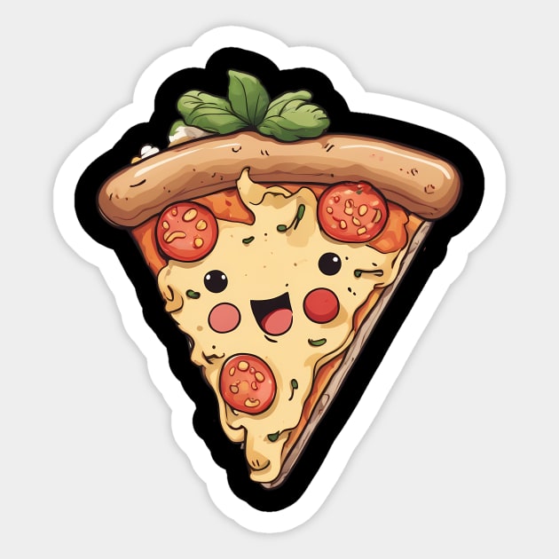 Kawaii Pizza Sticker by animegirlnft